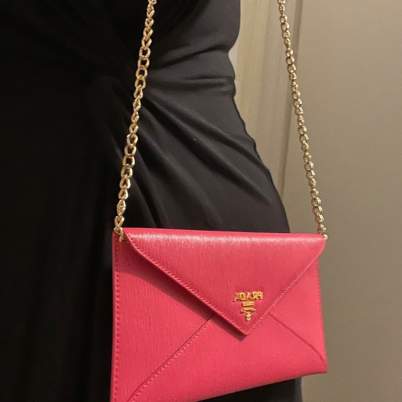 ✨SOLD✨New Prada Leather Envelope Long Wallet / Clutch - Picture 7 of 8